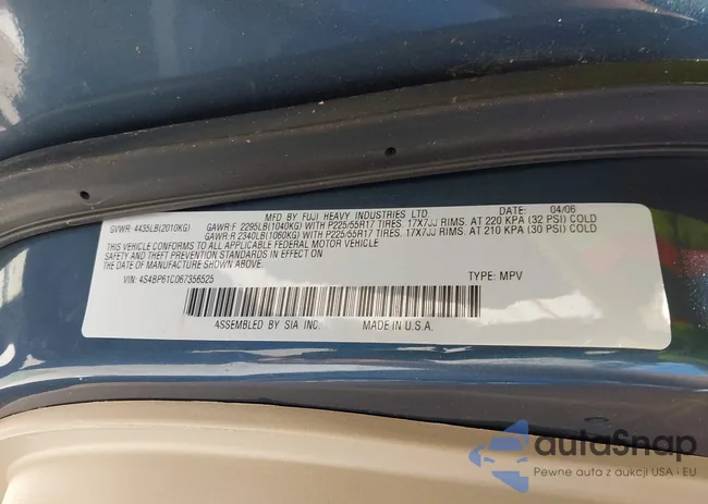 4S4BP61C067356525: 42949580