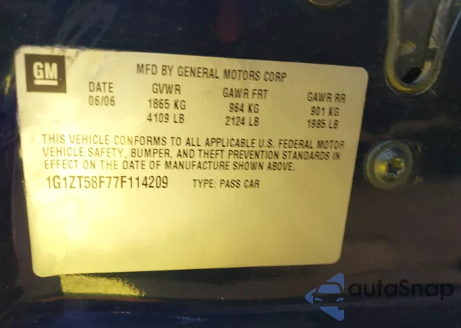 1G1ZT58F77F114209: 42949747