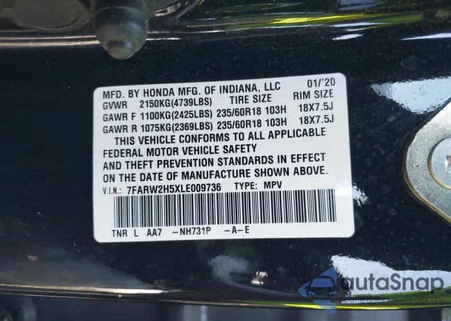 7FARW2H5XLE009736: 42949784