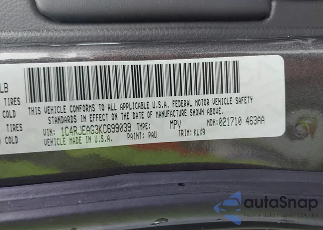 1C4RJEAG3KC699039: 42949888