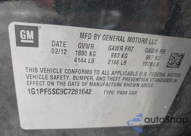 1G1PF5SC9C7281642: 42950030