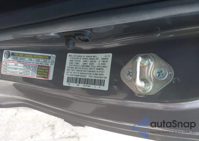 2HGFG3B08FH503205: 42949132