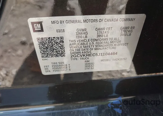 2GCVKREC5J1104464: 42949164