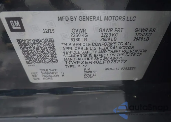 1GYFZER40LF075277: 42949300