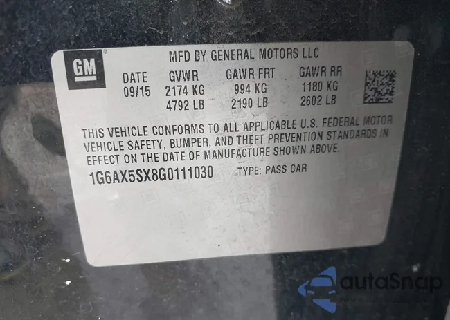 1G6AX5SX8G0111030: 42949328