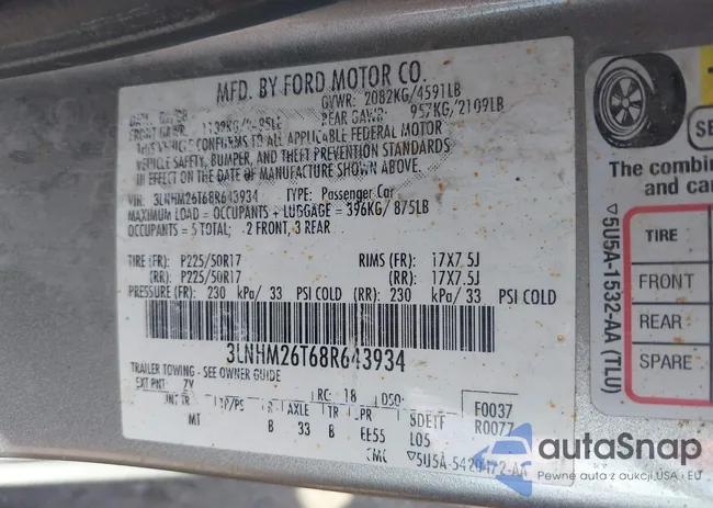 3LNHM26T68R643934: 42949418