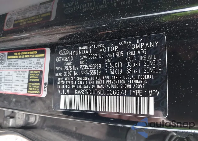 KM8SRDHF6EU036673: 42950722