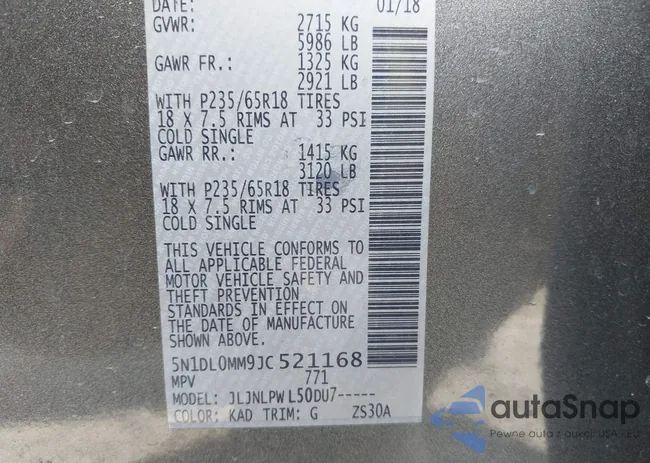 5N1DL0MM9JC521168: 42950918