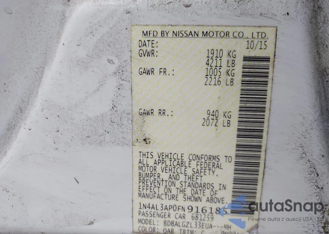 1N4AL3AP0FN916185: 42950919