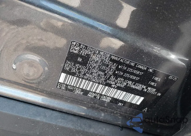 2T3H1RFV1SW397613: 42951540