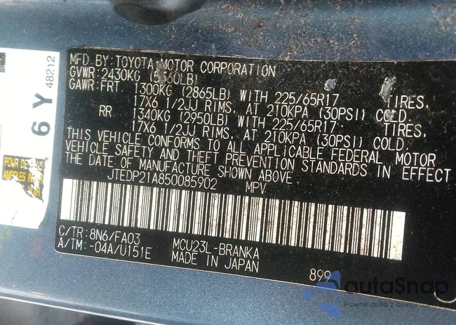 JTEDP21A850085902: 42951562