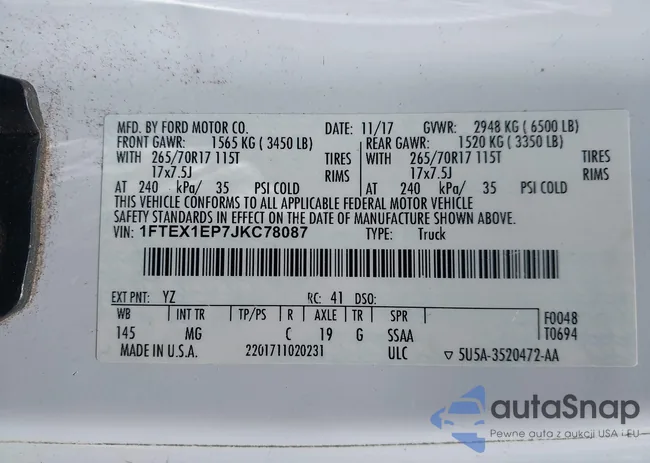 1FTEX1EP7JKC78087: 42951703