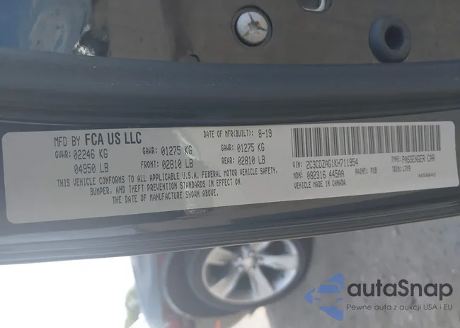 2C3CDZAG1KH711954: 42951740