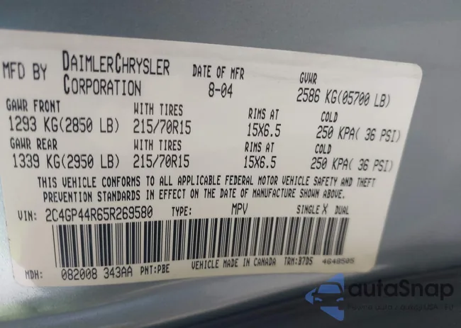 2C4GP44R65R269580: 42951769