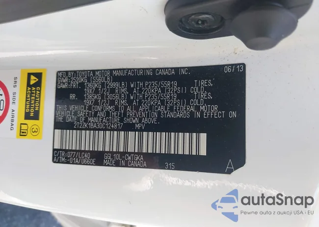 2T2ZK1BA3DC124817: 42951828