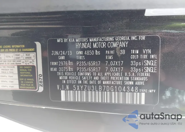 5XYZU3LB7DG104348: 42951954