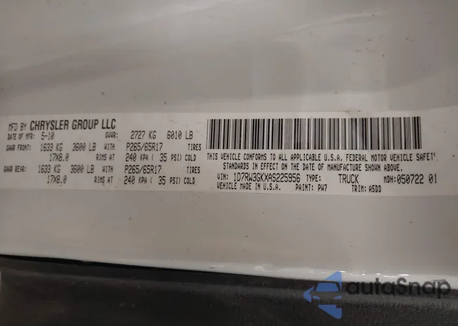 1D7RW3GKXAS225956: 42951983