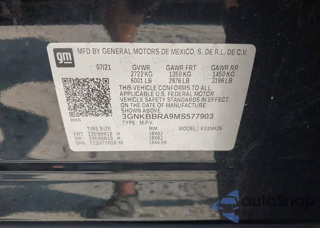 3GNKBBRA9MS577903: 42952038