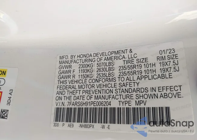 7FARS6H91PE006204: 42951230