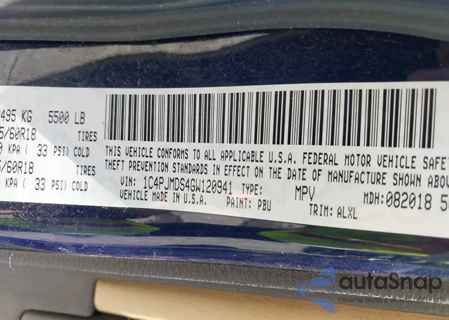 1C4PJMDS4GW120941: 42951273