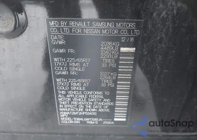 KNMAT2MT2HP534311: 42952557