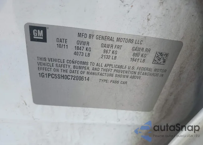 1G1PC5SH0C7200614: 42952735