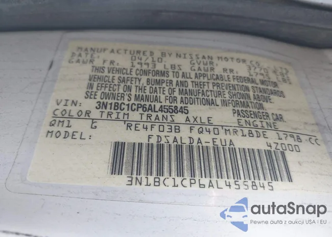 3N1BC1CP6AL455845: 42952978