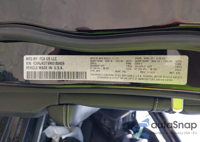 1C4RJKDT9M8180459: 42953005