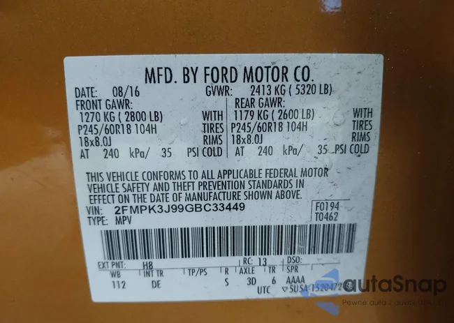 2FMPK3J99GBC33449: 42952139