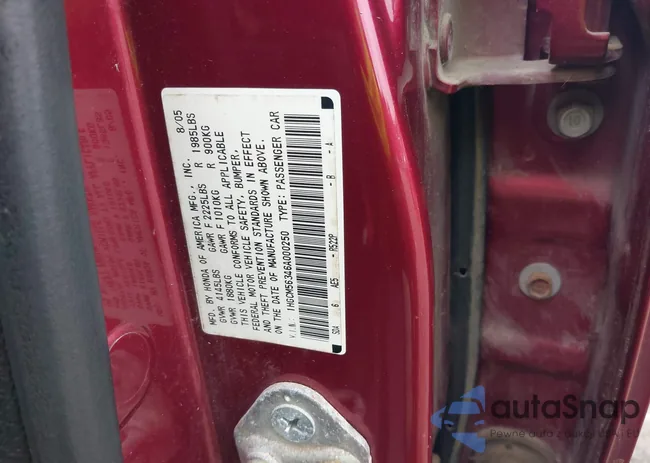 1HGCM56346A000250: 42952331