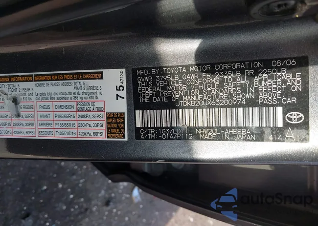 JTDKB20UX63200974: 42953568