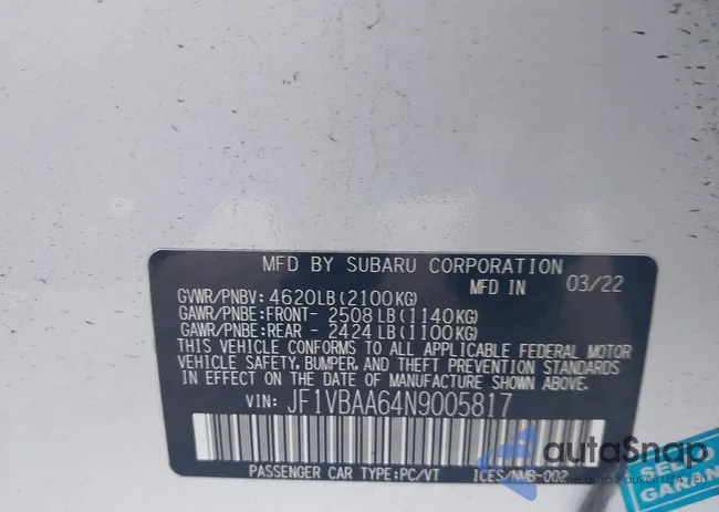 JF1VBAA64N9005817: 42953580