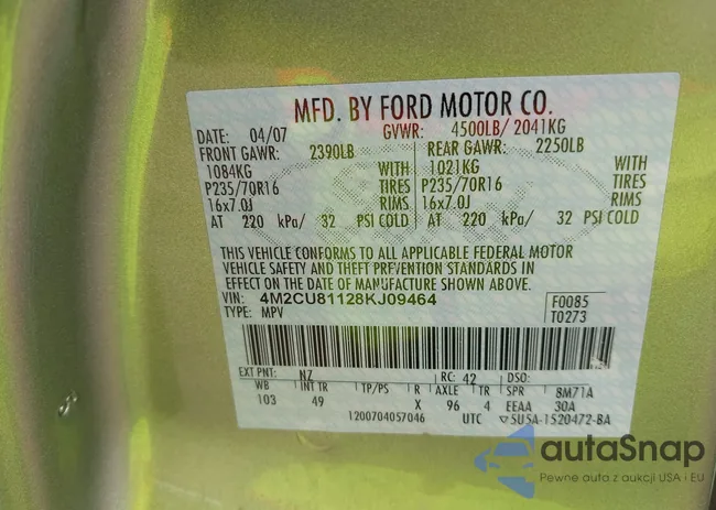 4M2CU81128KJ09464: 42953837