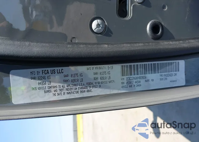 2C3CDZAG0KH669650: 42953869