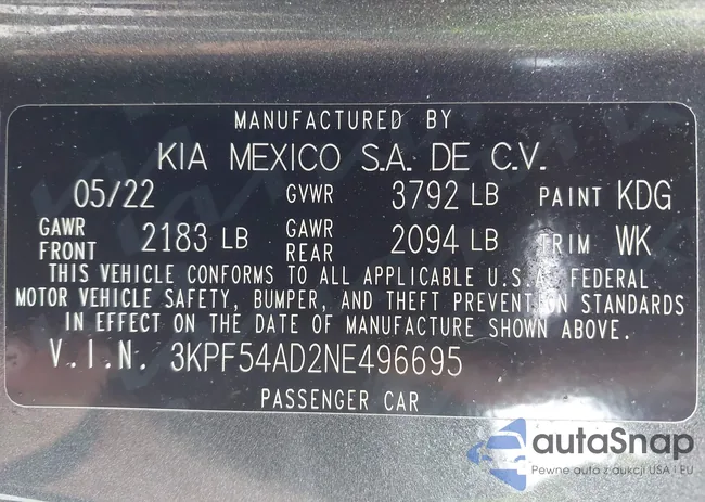 3KPF54AD2NE496695: 42953113