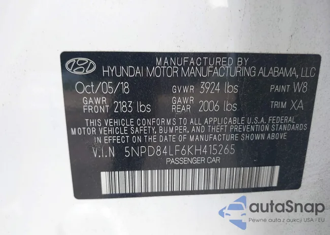 5NPD84LF6KH415265: 42953215