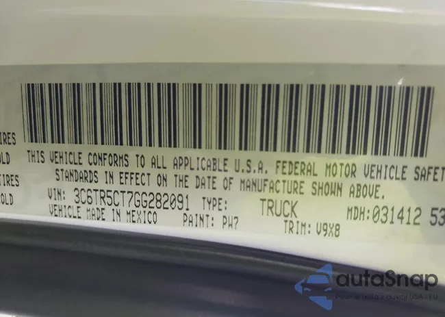 3C6TR5CT7GG282091: 42953226