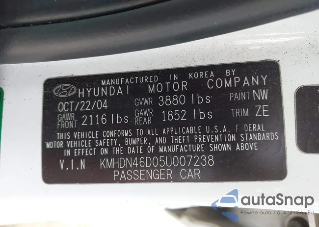 KMHDN46D05U007238: 42953308