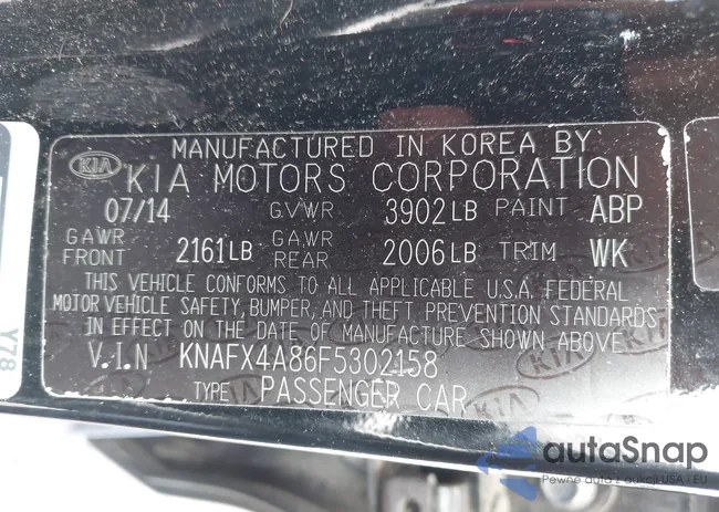 KNAFX4A86F5302158: 42953324