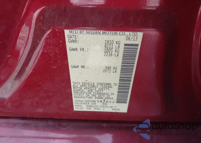 1N4AL3AP3DN582652: 42953460