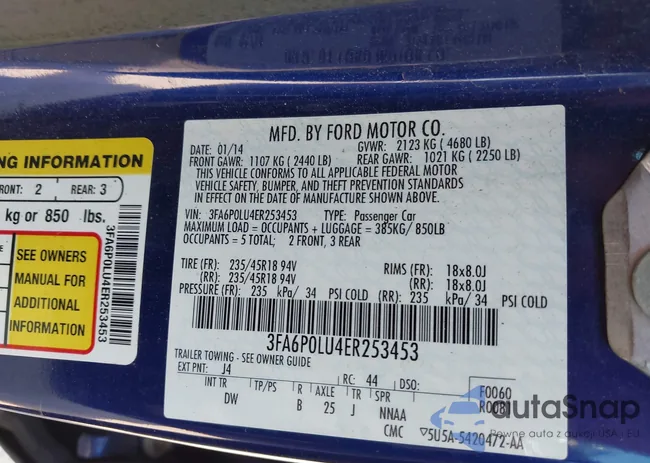 3FA6P0LU4ER253453: 42954544