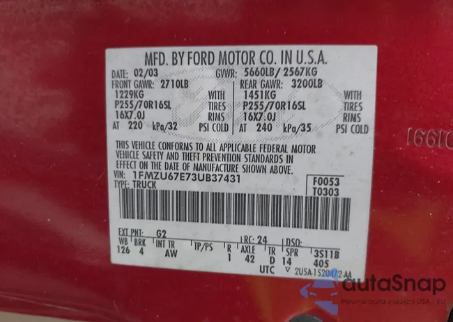 1FMZU67E73UB37431: 42954553