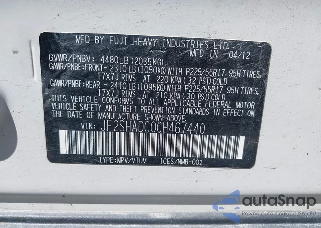 JF2SHADC0CH467440: 42954596