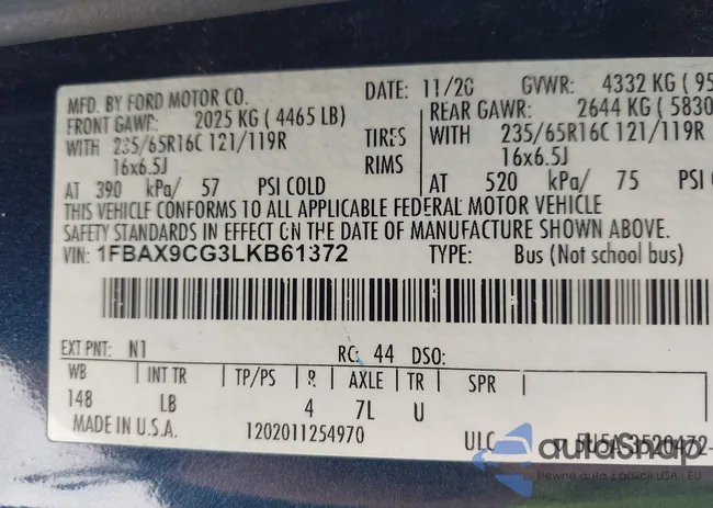 1FBAX9CG3LKB61372: 42954661