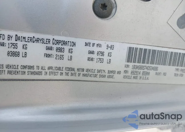 1B3AS66S74D534686: 42954747