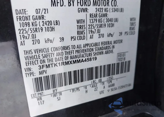 3FMTK1RMXMMA45819: 42954778