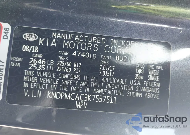 KNDPMCAC3K7557511: 42954853