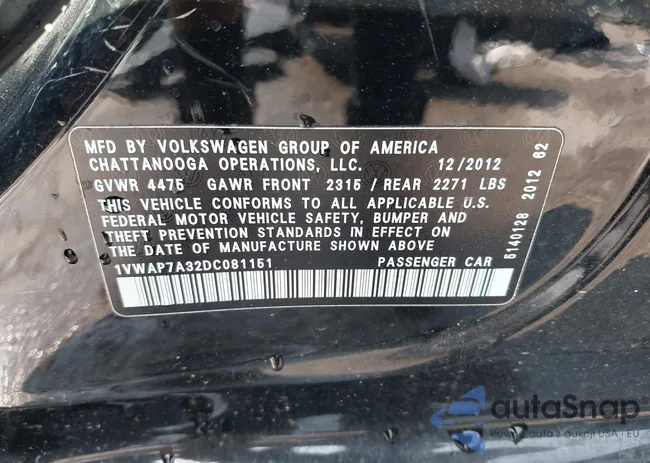 1VWAP7A32DC081151: 42954857