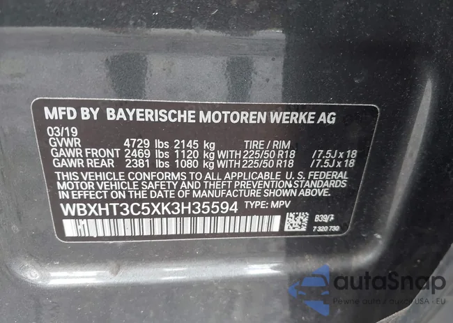 WBXHT3C5XK3H35594: 42954869