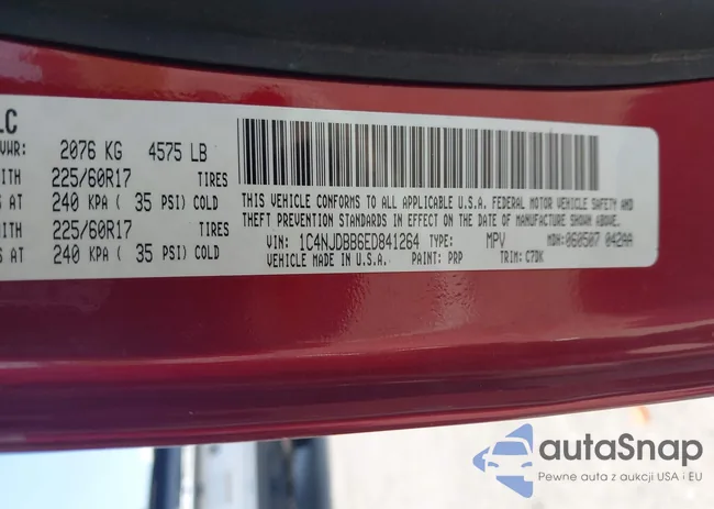 1C4NJDBB6ED841264: 42954879